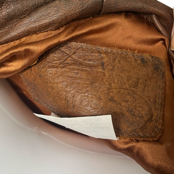 VTG The Leather Ranch le Ranch du Cuir Suede Jacket Colorblock Belted Neutral - Picture 7 of 12